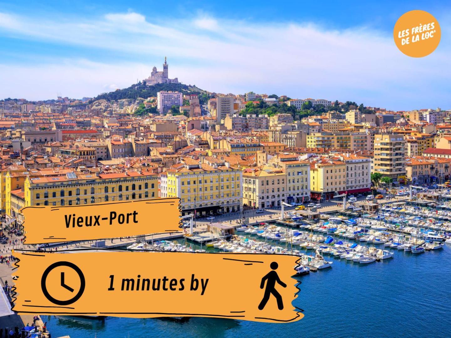 Les Princes Du Vieux Port - Central & Climatisation - Les Freres De La Loc' Marseille Exterior photo